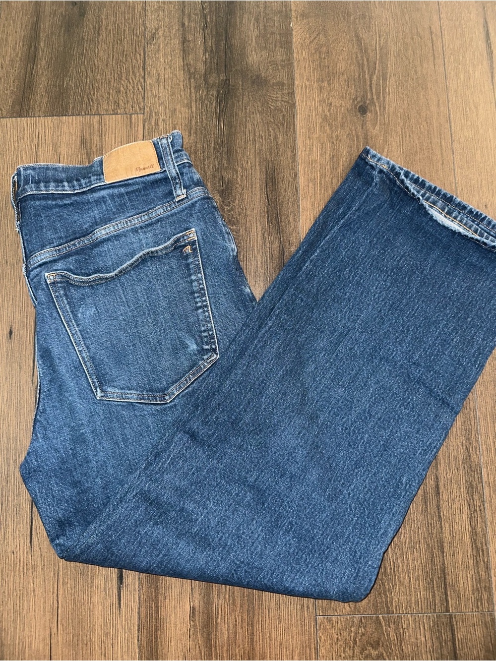 Madewell Men's Straight Jeans in Deep Blue Denim